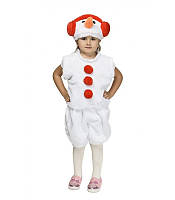Дитячий новорічний костюм Сніговика від 3 до 7 років, червоний