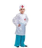 Лікар, Доктор Айболить костюм для новорічного виступу дитячий віком від 4 до 9 років на свято ранок новий рік