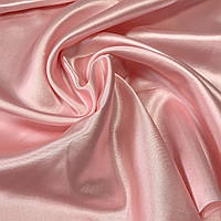 Атлас однотонний персиковий, ширина 150 см