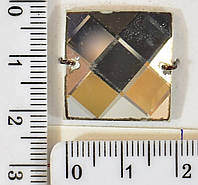 Пришивной элемент(стекло) квадрат(20*20мм) зеркал уп=30шт
