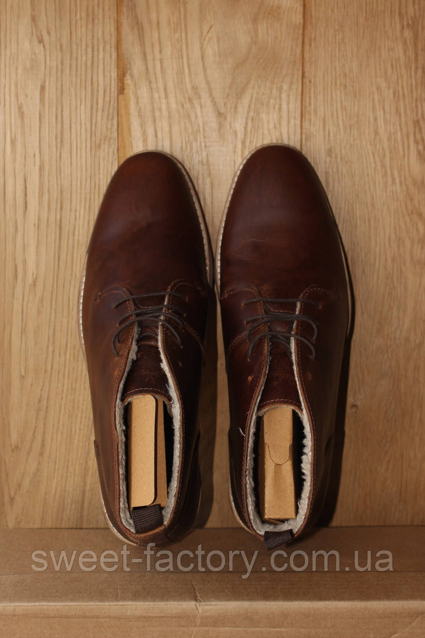 Ботинки ASOS Desert Boots in Tan Leather, фото 1