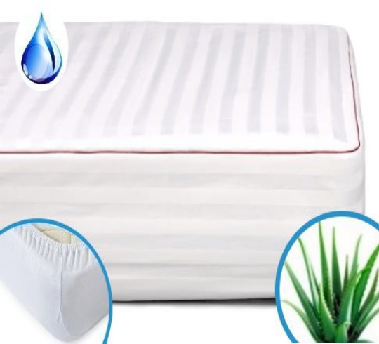 Наматрацник MirSon DeLuxe Cotton Aloe vera 271 непромокальний з гумкою по периметру 60х120 см