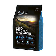 ТЕРМІН 08.2025!!!  Сухий корм Profine Puppy Chicken & Potatoes (для цуценят, курка) 3 кг