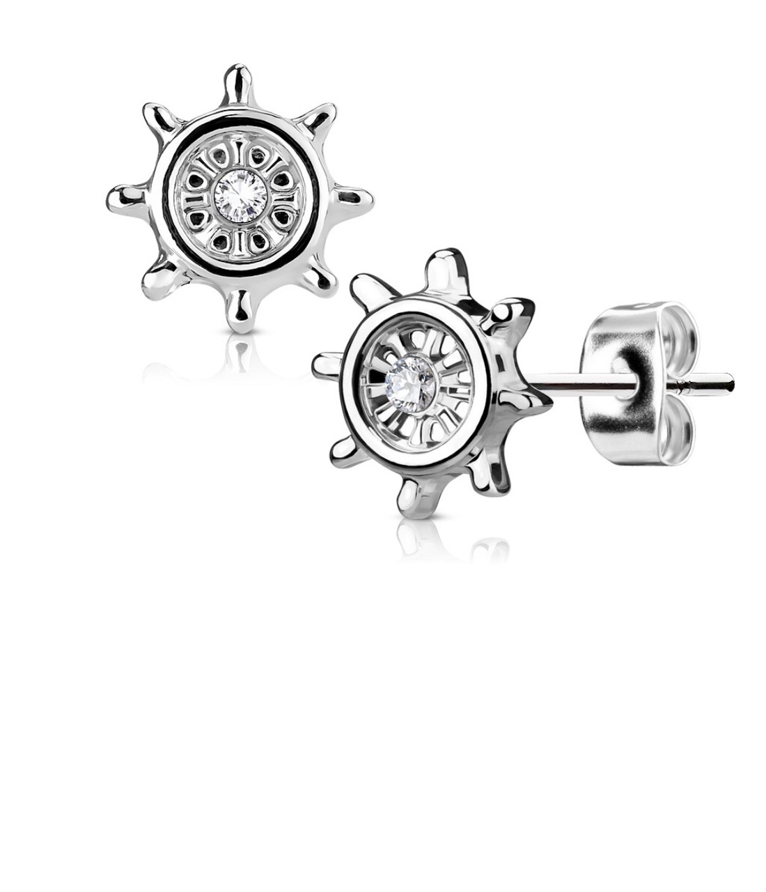 Сережки жіночі сталеві «Штурвал», фото 1