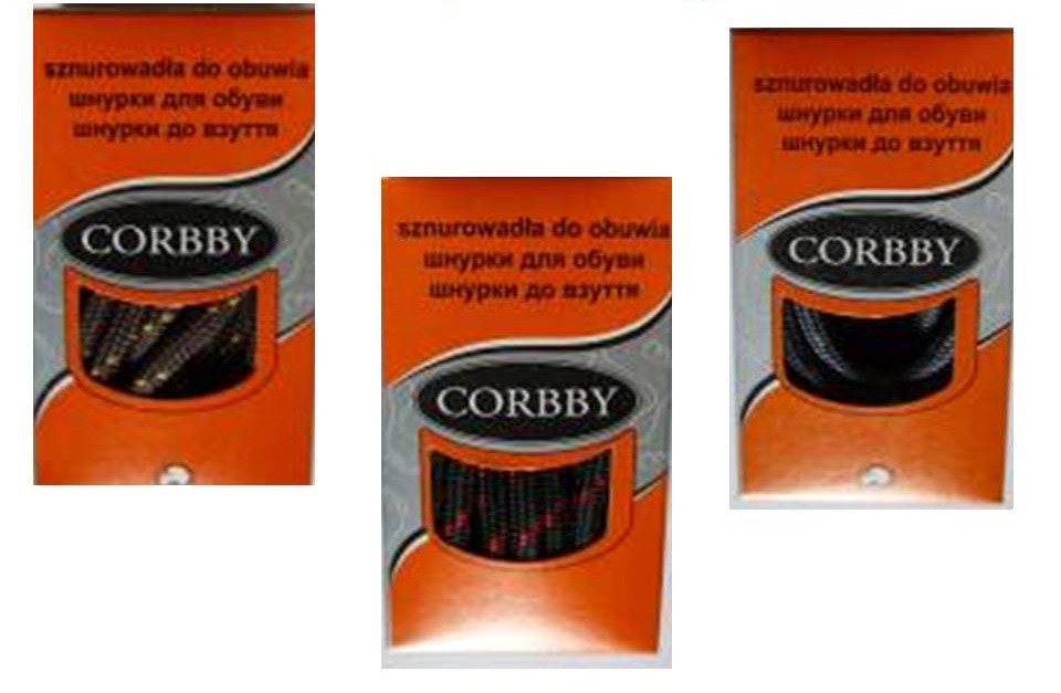 Класичні шнурки для взуття Corbby