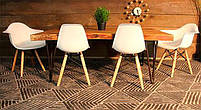 Дитяче крісло Kids Leon Eames DAW жовте 12 на дерев'яних У ногах, дизайн Charles&Ray Eames, фото 10
