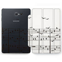 Чохол книжка, обкладинка для Samsung Galaxy Tab A (Музичні птиці) A8/A7/A 10.1/A 10.4 (2015 - 2022)