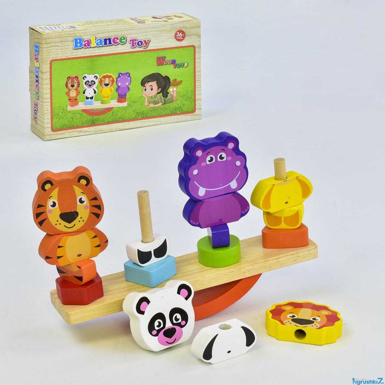 Дерев'яна гра Піраміда-Баланс