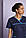 Медичний костюм жіночий темно-синій з бірюзовим кантом — 03108, фото 2