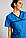 Медичний костюм жіночий бірюзовий з темно-синім кантом — 03110, фото 2