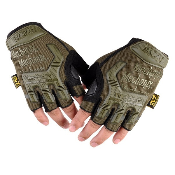 Тактичні рукавички Mechanix MPACT безпалі Olive