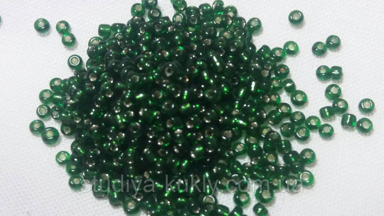 Бісер чеський. Прециоза. №10 Прозорий. Колір - відтінок зеленого, арт. 20, фото 1