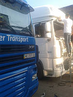 Замена лобового стекла на грузовике DAF XF 105 Евро 5 в Орджоникидзе  6