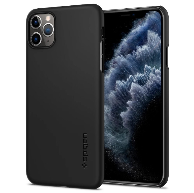 Чохол Spigen для iPhone 11 Pro Max Thin Fit, Black (075CS27127)