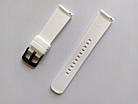 Силіконовий ремінець Half Strips для Xiaomi Amazfit Bip / Lite / 20 мм рифлений Білий 2100P, фото 4