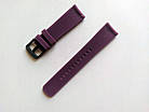 Силіконовий ремінець Half Strips для Xiaomi Amazfit Bip / Lite / 20 мм рифлений Фіолетовий 2100P, фото 3