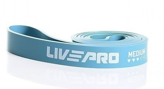 Еспандер-петлі LivePro SUPER BAND Medium 16-39 кг для підтягування, турніка, воркаута, фітнесу та тренувань.