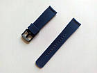 Силіконовий ремінець Half Strips для Xiaomi Amazfit Bip / Lite / 20 мм рифлений Синій 2100P, фото 3