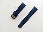 Силіконовий ремінець Half Strips для Xiaomi Amazfit Bip / Lite / 20 мм рифлений Синій 2100P, фото 4