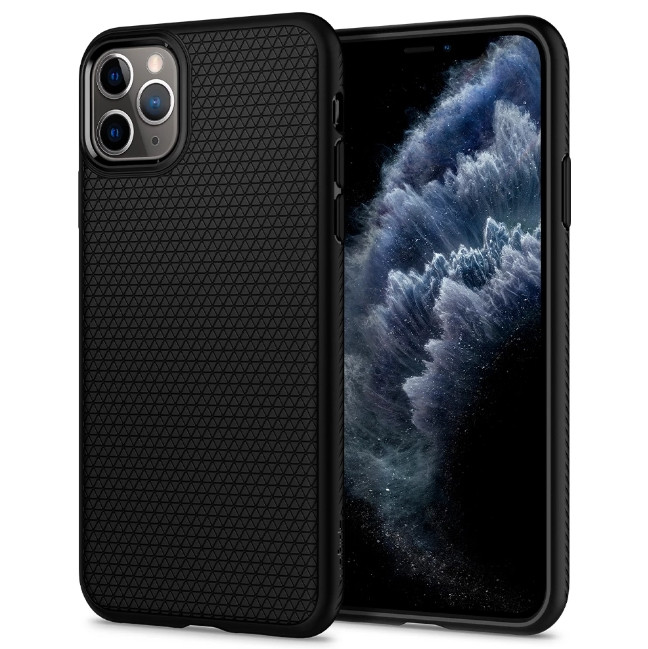 Чохол Spigen для iPhone 11 Pro Max Liquid Air, Matte Black (075CS27134)