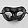 Маска чоловіча, чорна карнавальна, фото 2
