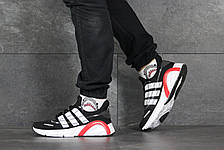 Кросівки чоловічі Adidas LXCON щільна сітка,чорно-білі, фото 2