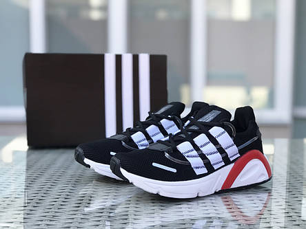 Кросівки чоловічі Adidas LXCON щільна сітка,чорно-білі, фото 2