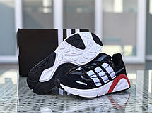 Кросівки чоловічі Adidas LXCON щільна сітка,чорно-білі, фото 3