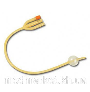 Катетер Фолєя 3-х ходовий Rusch армований силколатекс, розмір 24