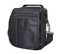Чоловіча текстильна сумка 1107-11 чорна, фото 3
