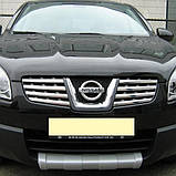 Накладки на решітку Nissan Qashqai 2007-2010, фото 2
