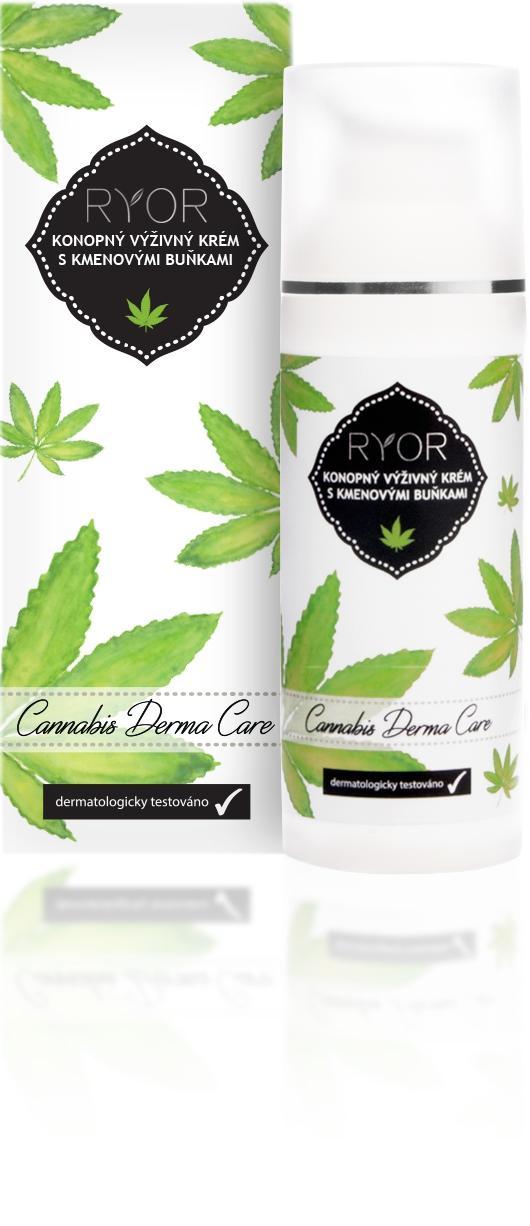 Поживний крем з олією конопель із стовбуровими клітинами Cannabis Derma Care, фото 1