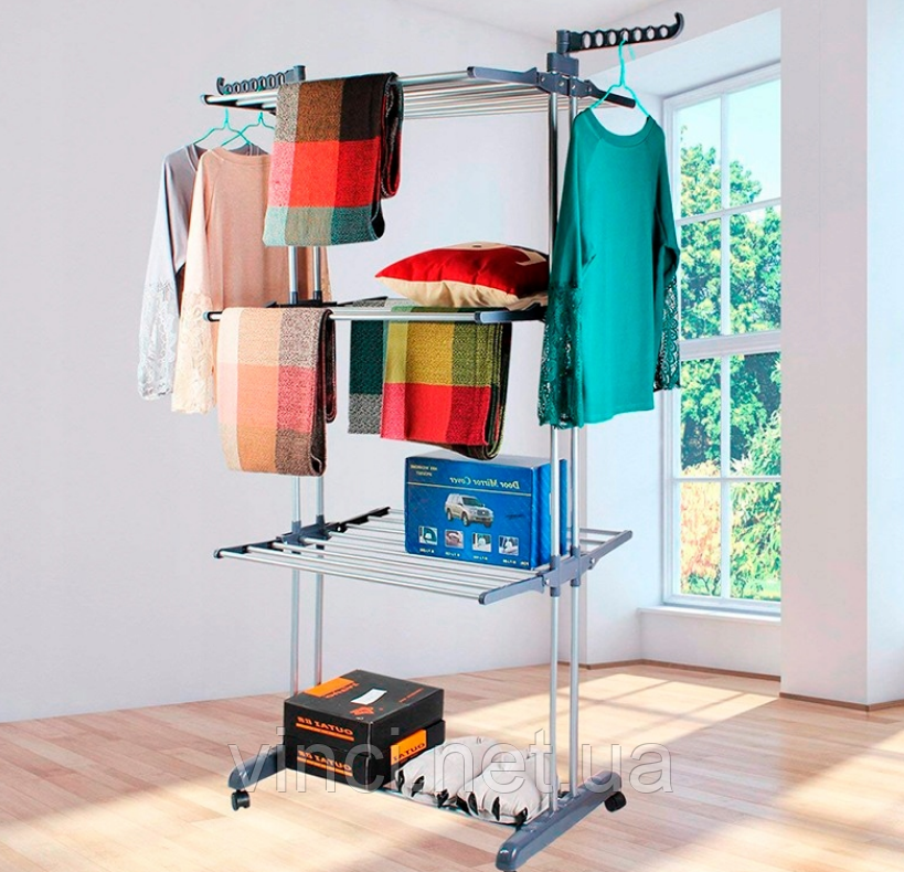 Сушка для одягу Сушилка для одягу взуття для білизни Сушка для одежды Сушилки для белья Сушарка, фото 1