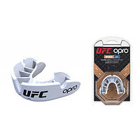 Капа OPRO Junior Bronze UFC Hologram White