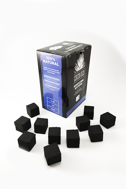Вугілля для кальяну кокосовий Хмара Cocoloco 1 кг