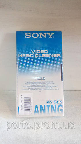 Чистящая SONY VHS кассета для видеомагнитофонов VIDEO CLEANER MADE IN ...