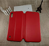 Чохол-книжка магнітний для Samsung Galaxy A10 (2019) A105 червона з візитницею, фото 3