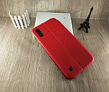 Чохол-книжка магнітний для Samsung Galaxy A10 (2019) A105 червона з візитницею, фото 2