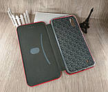 Чохол-книжка магнітний для Samsung Galaxy A10 (2019) A105 червона з візитницею, фото 5