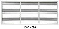 Решітка вентиляційна 1500 х 600 екран радіаторний для батареї колір білий
