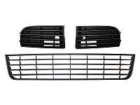 Комплект решіток в бампер ліва + права + середня VW Golf V 03 -