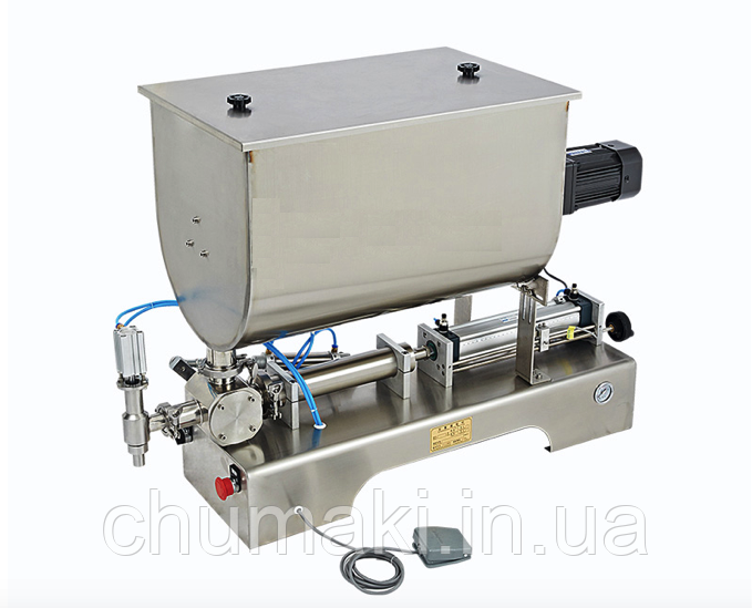 Розливна машина для пастоподібних R-1TM з міксером, фото 1