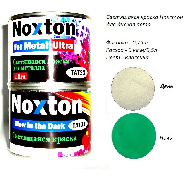 Люминесцентная авто краска Noxton для Металла серия Ultra. Фасовка 0,75