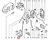 Замок задніх дверей нижній Renault Trafic + Opel Vivaro 2001-> (распашенка) — Оригінал - 8200006252, фото 6