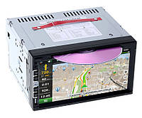 Автомагнитола 2 дин din PI-803 на дисках CD/DVD TV тюнер GPS сенсор 7 виндовс магнітола Піонер GPS навигатор