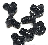 Гвинт чорний М3х5 напівкругла головка з буртиком (DIN 967), фото 3