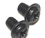 Гвинт чорний М3х5 напівкругла головка з буртиком (DIN 967), фото 4