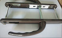 Дверные нажимные гарнитуры "OPERA" 25-92/200 мм c пружиной коричневый (дверная ручка)