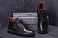 Чоловічі зимові шкіряні черевики ZG black Premium Quality чорні, фото 7