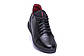 Чоловічі зимові шкіряні черевики ZG black Premium Quality чорні, фото 5
